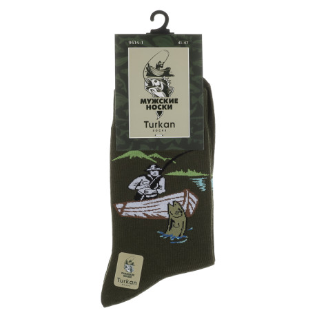 Носки мужские тм TURKAN, р.41-47, разноцветные, #BT9514-1