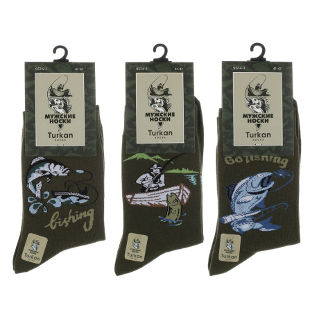 Носки мужские тм TURKAN, р.41-47, разноцветные, #BT9514-1