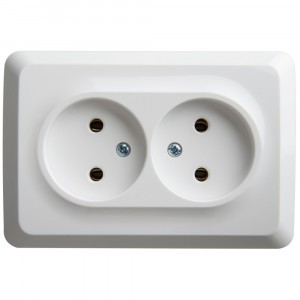 Systeme Electric Этюд роз. угловая ОУ 2 мест. бел. (пл.осн.) PA16-105B (9!)