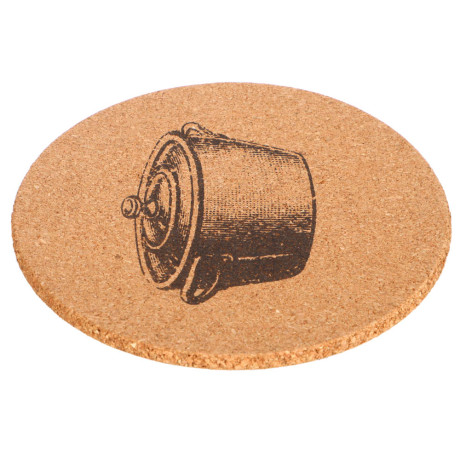 Подставка под горячее "Кастрюля", d19см, пробка