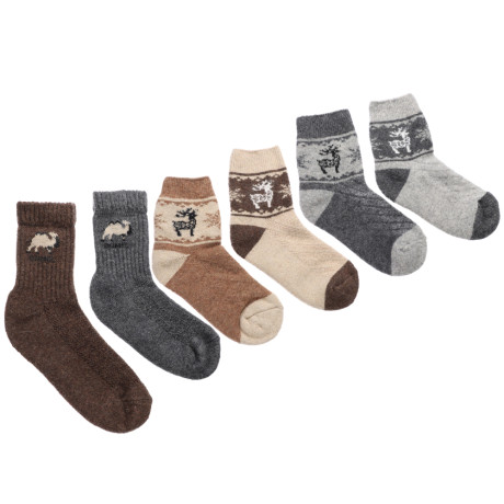 GALANTE Носки детские из монгольской шерсти, 47% овечья шерсть, 23% п/а, 25% п/э, 5% спан, р. 16-18,