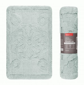 Коврик д/ванной 50*80см, микрофибра h ворса=1,8см, пепельный, ФРЕЙР, 75486 Master House