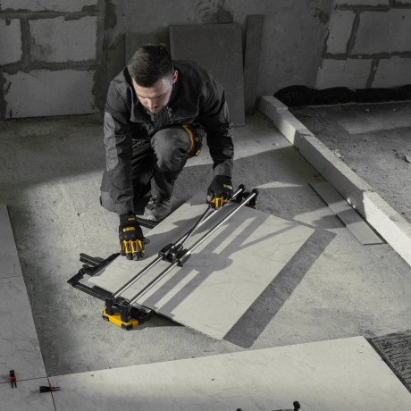 Плиткорез 1000х14мм, цельнометал. напр., каретка на подш., стальная станина, рукоятка-пенал Denzel