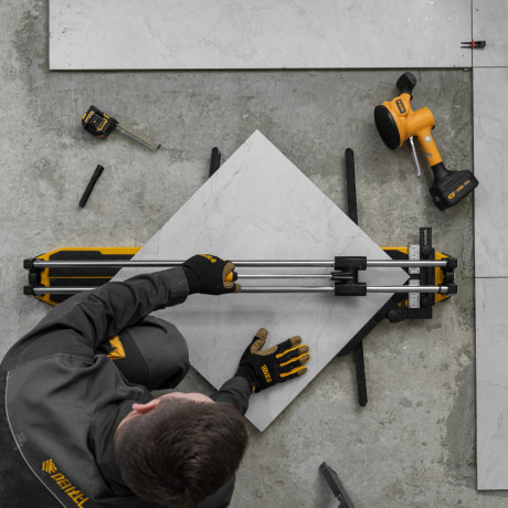 Плиткорез 1000х14мм, цельнометал. напр., каретка на подш., стальная станина, рукоятка-пенал Denzel