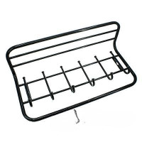 Вешалка с полкой 60см цвет черный ВСП6Ч 600х220х265мм х1