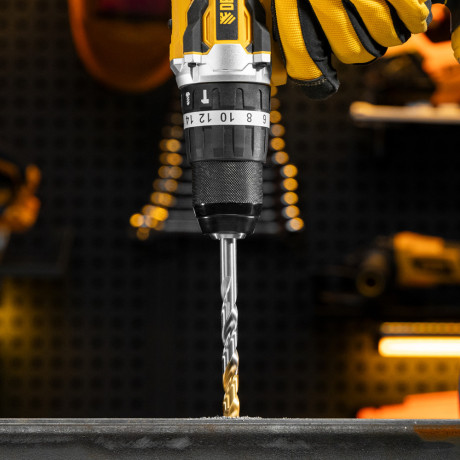 Набор сверл по металлу, 1-13 мм, Р6М5-TiN, Golden Tip, 25 шт Denzel