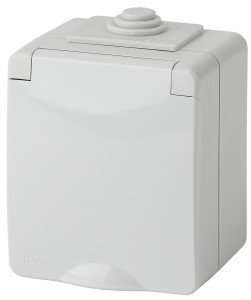 ЭРА Эксперт 11-2601-03 роз. 2P+E IP65, 16A-250В ОУ 1 мест. серый IP65 2248