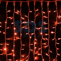 "Гирлянда-занавес ул. Св/д дождь 360LED красн.. 2х1,5м/20нит. бел.кауч., IP65, 20W 237-112 Neon Nigh