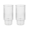 MILLIMI Набор стаканов Астра 400 мл, 2 шт, стекло, рифленый