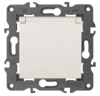 ЭРА 14 Elegance мех. роз. СУ (земля) шторки с крышкой, 16A,250В, сл.кость 14-2103-02 автоклеммы 3844