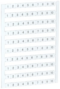 IEK Маркеры для КВИ-4/16мм2 с нумерацией №№ 1-10 YZN30M-004-K00-10