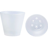 Горшок КОНУС 3,7 л прозрачный с вкладкой К20-00 Ливингрин