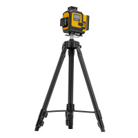Лазерный уровень мультипризменный DLV 360-4T, 30 м, зеленый луч, Li-Ion 2,4 Aч, штатив Denzel