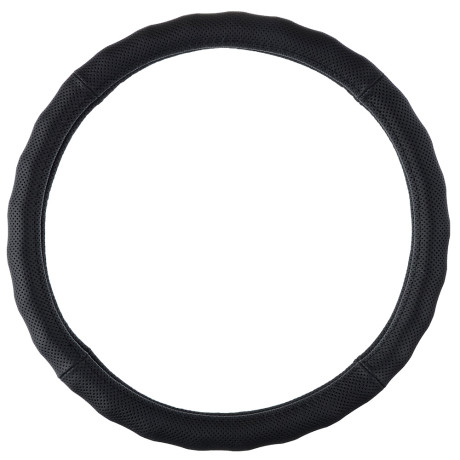 ЕРМАК  Оплетка руля, натуральная кожа, черный, разм. (М)