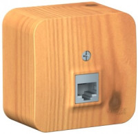 Systeme Electric BLANCA роз. комп. ОУ 1 мест. ясень(пл.осн, RJ45, кат.5E, изол.пл.) BLNIA045005(12!)