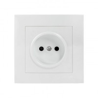 EKF Валенсия роз. СУ 1 мест. 10А белая, шторки Al/Cu (корпус PC) EWR10-022-10