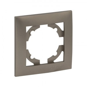 EKF Валенсия Рамка 1 мест. кашемир Al/Cu (корпус PC) EWM-G-301-40