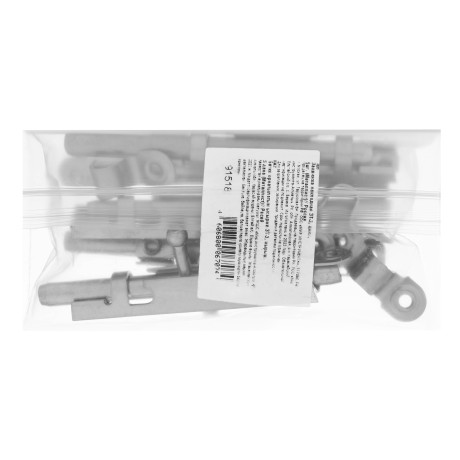 Задвижка накладная ЗТ-3, цинк, 5 шт, (Металлист)