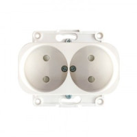 EKF Стокгольм мех. роз. СУ 2 мест.10А (шторки) белый автоклеммы (корпус PC) EYR10-102-10