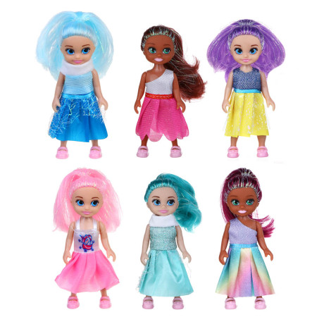 ИГРОЛЕНД Кукла "Милашка", 12 см, PVC, ABS, 12,5х9,7х4 см, 6 дизайнов