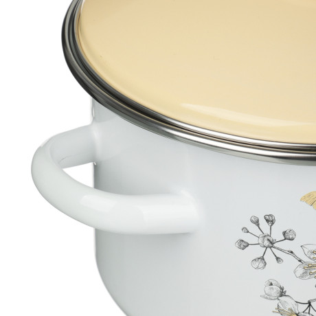 Люмен Кастрюля эмалированная 2л, индукция