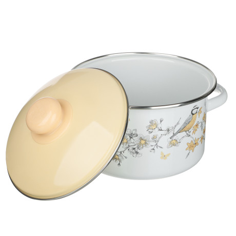 Люмен Кастрюля эмалированная 2л, индукция