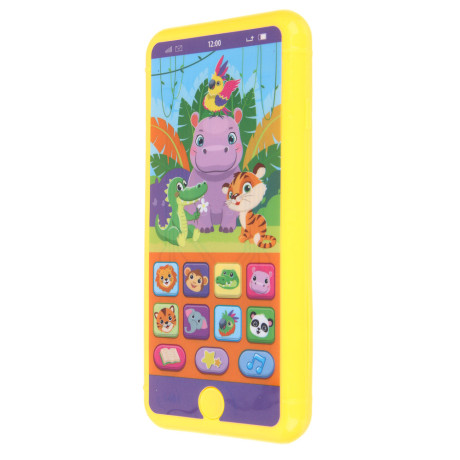 ИГРОЛЕНД Смартфон музыкальный "Зверята", звук, ABS, 6х12,6х1,5см 3xААА