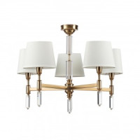 ODEON LIGHT 4894/5 MODERN ODL_EX22 117 бронз./белый/ткань Люстра E14 5x40W LONDON