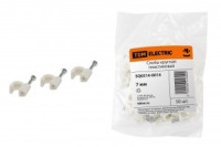 TDM скоба пластиковая круглая  7мм (уп. 50 шт., цена за уп.) (50!) SQ0514-0014