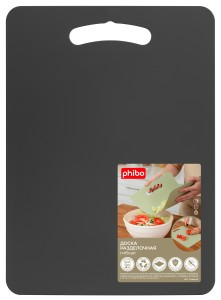 Доска разделочная, 270х370 мм темно-серый 435228315 Бытпласт