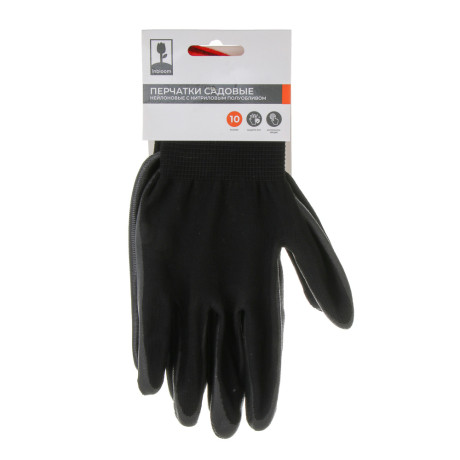 INBLOOM Перчатки садовые нейлоновые с нитриловым полуобливом, 10 размер, 23.5см, 30г