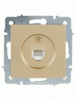 Lezard VESNA мех. роз. телеф СУ 1 мест. (RJ11) (корп. ABS) золото 742-3688-137