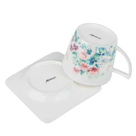 Набор чайный 2 пр., 250мл, MILLIMI, Клевер, фарфор