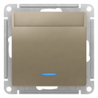 Systeme Electric AtlasDesign мех. карточного выкл. СУ 1 кл. шампань (пласт. осн.) ATN000567 (10!)