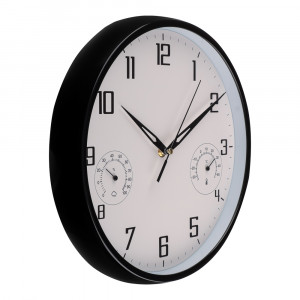 Часы настенные круглые, пластик, d30 см, 1xAA, арт.06-7