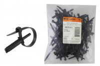 TDM ХД хомут дюбельный  7х150мм черный (50шт/уп., цена за 1 уп.) (5!) SQ0539-0022