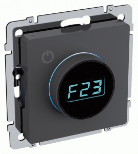 IEK BRITE мех. термостата (терморегулятор) электрон., инд. ТС10-1-БрГ графит BR-RT11-K53