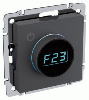 IEK BRITE мех. термостата (терморегулятор) электрон., инд. ТС10-1-БрГ графит BR-RT11-K53