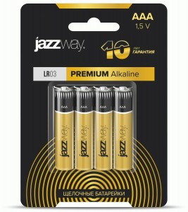 Э/п Jazzway PREMIUM Alkaline LR03 BL4 (480!)