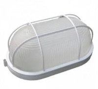 Gauss св-к влагозащит. овал решетка баня/сауна 130° IP54 280х160х115 100W E27 НБП бел 926602211