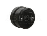 МЕЗОНИНЪ АВРОРА выкл фарфор. поворотн. 4 полож (2 кл), чёрный GE70403-05