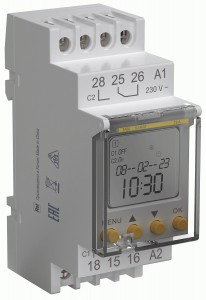 IEK Таймер ТА80 астрономический 16А 230В на DIN-рейку  MTA-A-16