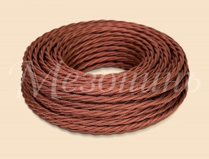 МЕЗОНИНЪ РЕТРО-провод витой 3х2,5 Корич. (бух. 5м, цена за 1м) GE70104-04
