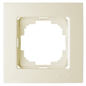 Nilson рамка 1 мест. TOURAN, крем. 24120091