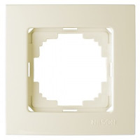 Nilson рамка 1 мест. TOURAN, крем. 24120091