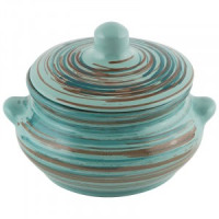 Горшок д/жаркого Лакомка, 0,5л, 13*9,5см(кратность 24!!!) керамика 6784