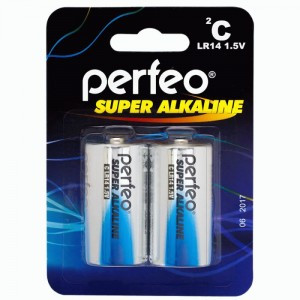 Perfeo э/п LR14/2BL Super Alkaline PF LR14/2BL