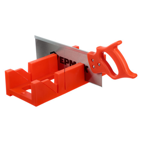 ЕРМАК Набор: стусло и ножовка 300мм, зубья высотой 4мм, шаг 4мм