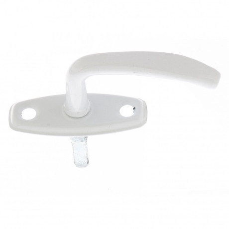 Ручка завертки врезной, белая, 5 шт, (Металлист)