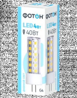 ФОТОН лампа св/д JCD G4 капсульная 4W(410lm) 4000K 4K без пульсации 51x13 3г арт.24070